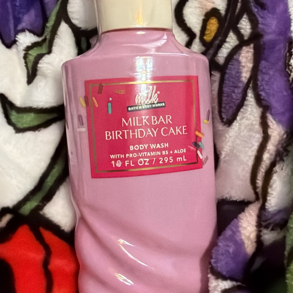 Bath & Body Works Milk Bar Birthday Cake Body Wash - Light Purple